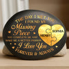 Custom Photo Printed Rock - Personalized Anniversary Wedding Gifts For Husband And Wife, Him And Her - Love That Time Honors