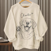 Custom Photo Unisex Sweatshirt, Hoodie With Design On Sleeve - Personalized Birthday Gifts For Dog Cat Lovers, Dog Dad And Mom, Cat Owners - Heart Full Of Dog Moments
