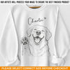 Custom Photo Unisex Sweatshirt, Hoodie With Design On Sleeve - Personalized Birthday Gifts For Dog Cat Lovers, Dog Dad And Mom, Cat Owners - Heart Full Of Dog Moments