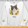 Custom Photo Unisex Sweatshirt, Hoodie With Design On Sleeve - Personalized Birthday Gifts For Dog Cat Lovers, Dog Dad And Mom, Cat Owners - Blooming With Dog Joy