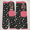 Custom Crew Socks - Personalized Christmas Birthday Gifts For Dog Lovers, Dog Dad And Mom - Stuck Under A Fur Baby