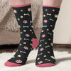 Custom Crew Socks - Personalized Christmas Birthday Gifts For Dog Lovers, Dog Dad And Mom - Stuck Under A Fur Baby
