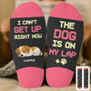 Custom Crew Socks - Personalized Christmas Birthday Gifts For Dog Lovers, Dog Dad And Mom - Stuck Under A Fur Baby