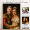 Custom Photo Vertical Poster - Personalized Anniversary Wedding Gifts For Husband And Wife, Him And Her - Together, We Wear The Crown