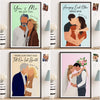 Custom Photo Vertical Poster - Personalized Anniversary Wedding Gifts For Husband And Wife, Him And Her - Better Together Always