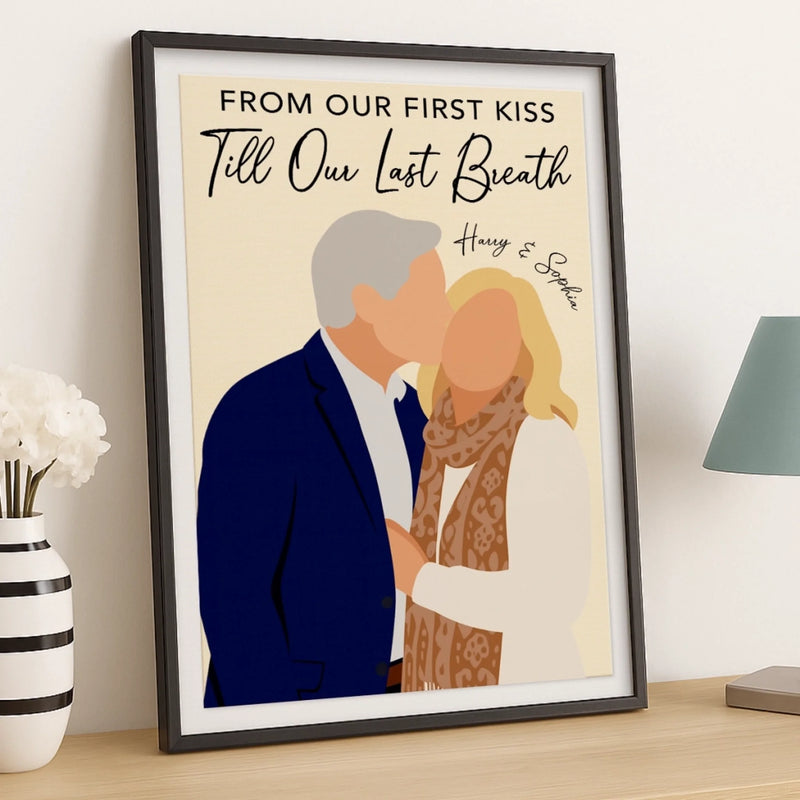 Custom Photo Vertical Poster - Personalized Anniversary Wedding Gifts For Husband And Wife, Him And Her - Better Together Always