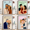 Custom Photo Vertical Poster - Personalized Anniversary Wedding Gifts For Husband And Wife, Him And Her - You Are My Home
