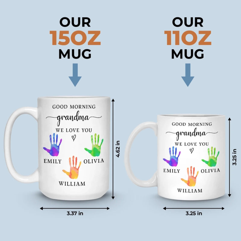 Custom Mug - Personalized Birthday Gifts For Mom, Grandma - Forever Grateful For You