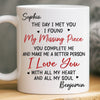 Custom Mug - Personalized Anniversary Wedding Gifts For Husband And Wife, Him And Her - Hearts Chosen Forever