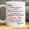 Custom Mug - Personalized Anniversary Wedding Gifts For Husband And Wife, Him And Her - Hearts Chosen Forever
