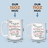Custom Mug - Personalized Anniversary Wedding Gifts For Husband And Wife, Him And Her - Hearts Chosen Forever