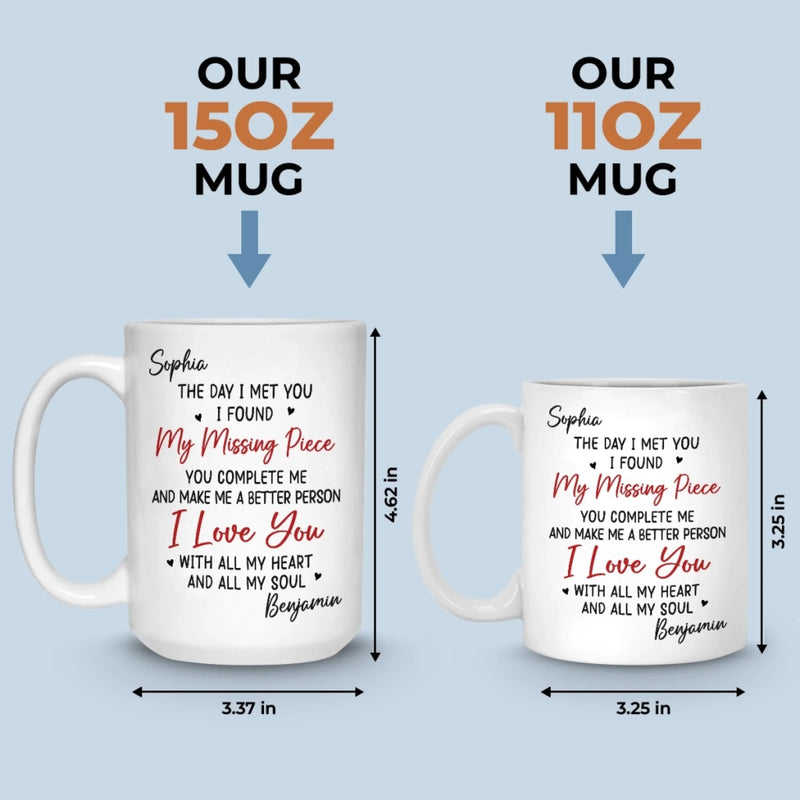 Custom Mug - Personalized Anniversary Wedding Gifts For Husband And Wife, Him And Her - Hearts Chosen Forever