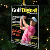 Custom Photo Magazine Acrylic Ornament - Personalized Christmas Birthday Golf Gifts For Men, Women - Master Of The Swing Arc