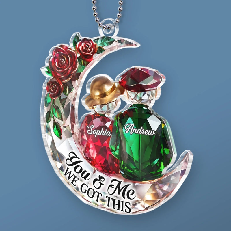 Custom Acrylic Car Ornament - Personalized Anniversary Wedding Gifts For Husband And Wife, Him And Her - You Make Life Sweet