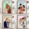 Custom Photo Vertical Poster - Personalized Anniversary Wedding Gifts For Husband And Wife, Him And Her - Together Feels Like Magic