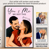 Custom Photo Vertical Poster - Personalized Anniversary Wedding Gifts For Husband And Wife, Him And Her - You Are My Home
