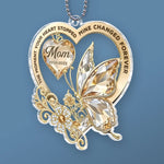 Custom Mom Memorial Butterfly Gifts - Personalized Car Ornament