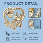 Custom Mom Memorial Butterfly Gifts - Personalized Car Ornament