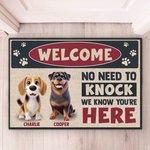 Custom Name Dog Welcome Gifts for Dog Lovers - Personalized Doormat