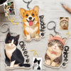 Custom Photo Shaped Acrylic Keychain -  Personalized Birthday Gifts For Dog Cat Lovers, Dog Dad And Mom, Cat Owners - Carry Your Best Friend Everywhere