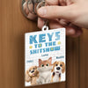 Custom Shaped Acrylic Keychain - Personalized Christmas Birthday Gifts For Dog Cat Lovers, Dog Dad And Mom, Cat Owners - Welcome To The Pet Committee