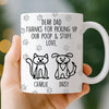 Custom Mug - Personalized Birthday Gifts For Dog Lovers, Dog Dad And Mom - Respect The Poop Scooper