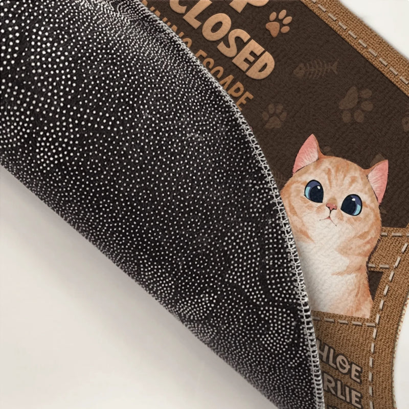 Custom Home Decor Decorative Mat - Personalized  Birthday Gifts For Cat Lovers, Cat Mom And Dad - Love At First Purr