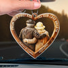 Custom Acrylic Car Ornament - Personalized Anniversary Wedding Gifts For Husband And Wife, Him And Her - Together Feels So Right