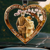 Custom Acrylic Car Ornament - Personalized Anniversary Wedding Gifts For Husband And Wife, Him And Her - You Are My Safe Place
