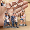 Custom Photo Shaped Acrylic Keychain - Personalized Anniversary Wedding Gifts For Husband And Wife, Him And Her - Still Choosing You Daily