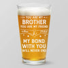 Custom Beer Glass - Personalized Birthday Gifts For Dad, Brother, Sister - Cheers To Good Times