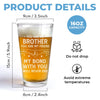 Custom Beer Glass - Personalized Birthday Gifts For Dad, Brother, Sister - Cheers To Good Times