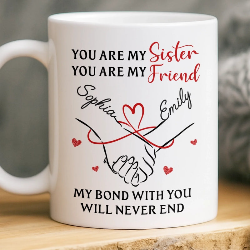 Custom Mug - Personalized Birthday Gifts For Besties, Sisters, BFF, Family - Sip With A Smile