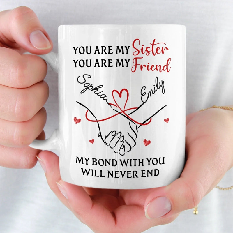 Custom Mug - Personalized Birthday Gifts For Besties, Sisters, BFF, Family - Sip With A Smile
