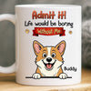 Custom Mug - Personalized Birthday Gifts For Dog Lovers, Dog Dad And Mom - My Dog Runs This House