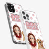 Custom 3D Inflated Effect Printed Clear Phone Case - Personalized Birthday Gifts For Dog Lovers, Dog Dad And Mom - Life Feels Warmer With Pets