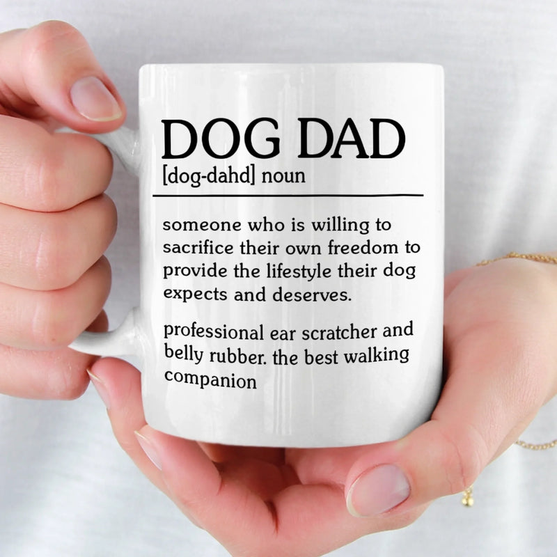 Custom Mug - Personalized Birthday Gifts For Dog Lovers, Dog Dad And Mom - Certified Dog Dad Life