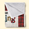 Custom Blanket - Personalized  Birthday Gifts For Cat Lovers, Cat Mom And Dad - Purr Mode On
