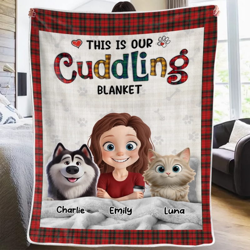Custom Blanket - Personalized Birthday Gifts For Dog Cat Lovers, Dog Dad And Mom, Cat Owners - Forever Loved By Paws