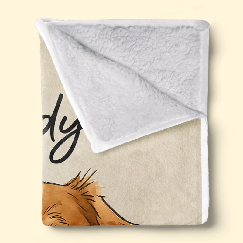 Custom Photo Blanket - Personalized Birthday Gifts For Dog Cat Lovers, Dog Dad And Mom, Cat Owners - Just Pure Happiness