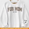 Custom Unisex Sweatshirt, Hoodie With Design On Sleeve - Personalized Birthday Gifts For Dog Cat Lovers, Dog Dad And Mom, Cat Owners - Proud Pet Mom