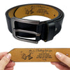 Custom Engraved Leather Belt - Personalized Anniversary Wedding Gifts For Husband And Wife, Him And Her - You Make Life Feel Gentle