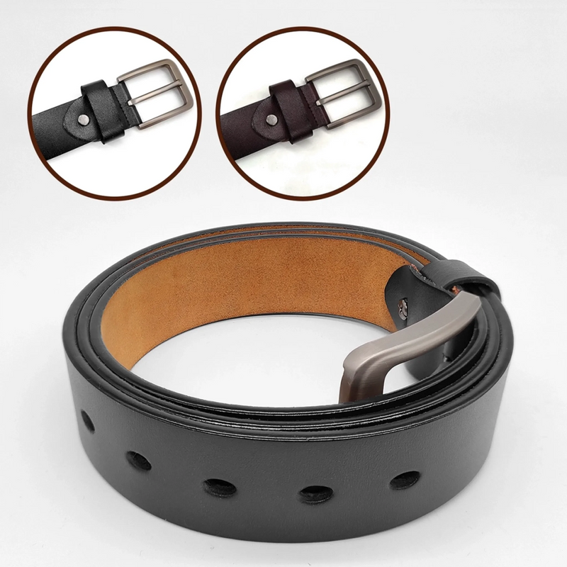 Custom Engraved Leather Belt - Personalized Anniversary Wedding Gifts For Husband And Wife, Him And Her - Together Is My Favorite Place