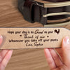 Custom Engraved Leather Belt - Personalized Anniversary Wedding Gifts For Husband And Wife, Him And Her - Together Is My Favorite Place