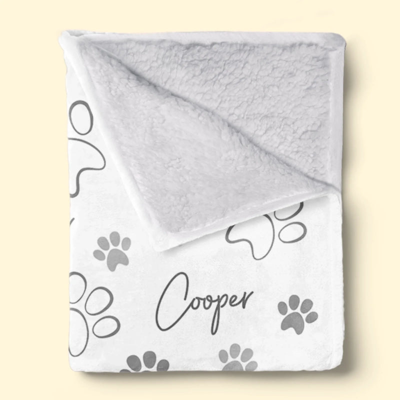 Custom Dog & Cat Blanket - Personalized Birthday Gifts For Dog Cat Lovers, Dog Dad And Mom, Cat Owners - Happy Nap Hours