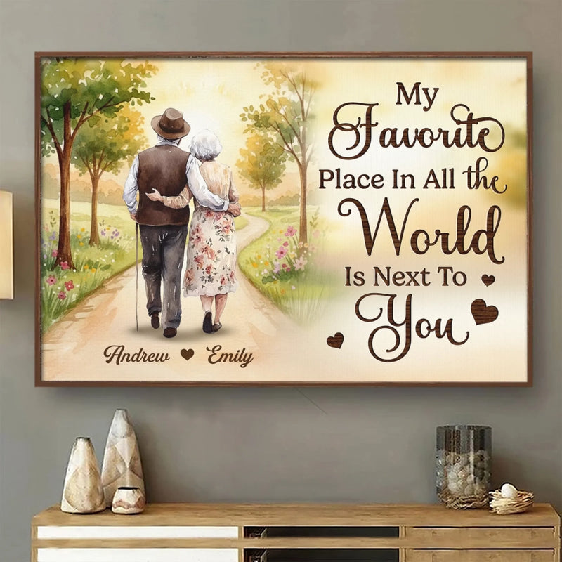 Custom Horizontal Poster - Personalized Anniversary Wedding Gifts For Husband And Wife, Him And Her - Still Smiling Because Of You