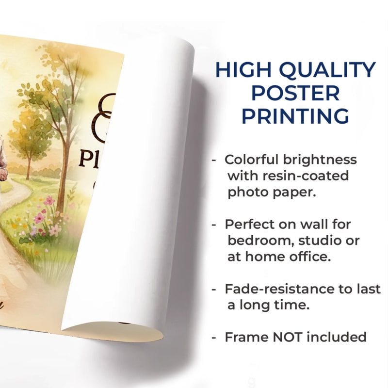 Custom Horizontal Poster - Personalized Anniversary Wedding Gifts For Husband And Wife, Him And Her - Still Smiling Because Of You