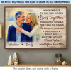 Custom Photo Horizontal Poster - Personalized Anniversary Wedding Gifts For Husband And Wife, Him And Her - Love Lives In Small Moments