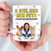 Custom 3D Inflated Effect Printed Mug - Personalized Christmas Birthday Gifts For Dog Cat Lovers, Dog Dad And Mom, Cat Owners - My World, My Pets