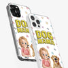 Custom 3D Inflated Effect Printed Clear Phone Case - Personalized Birthday Gifts For Dog Cat Lovers, Dog Dad And Mom, Cat Owners - Small Paws Big Happiness